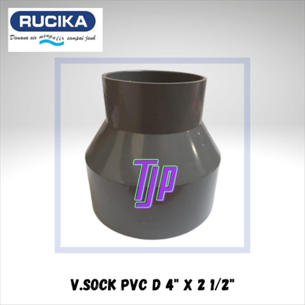 V.SOCK / REDUCER PVC D RUCIKA 4 X 2 1/2&quot;