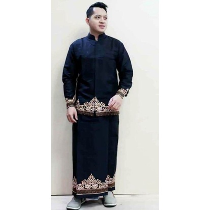 SETELAN CELANA SARUNG BATIK KOKO DAN KEMEJA