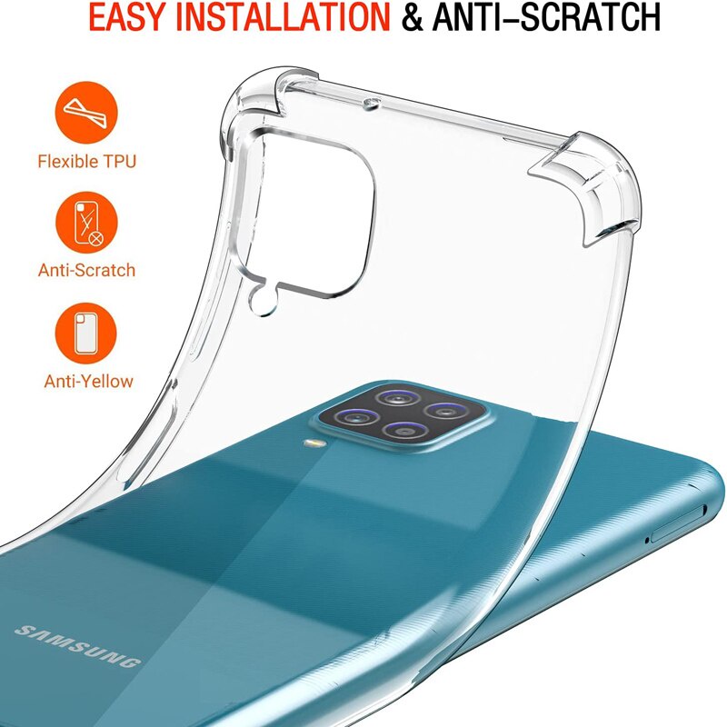 Case Samsung Galaxy A03 Ultrathin Premium Soft Case Casing + Tempered Glass Layar dan Skin Carbon 3D Film