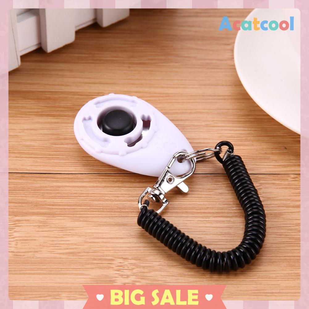 1pc Gantungan Kunci Clicker Adjustable Untuk Melatih Anjing