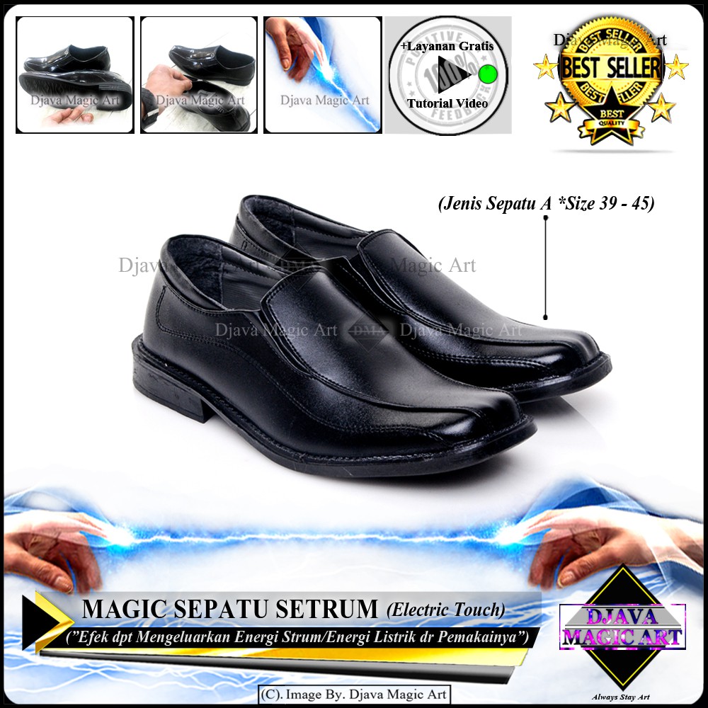 MAGIC SEPATU SETRUM ELECTRIC TOUCH - ENERGI LISTRIK - ALAT SULAP SEPATU SETRUM - ART FANTASTIC