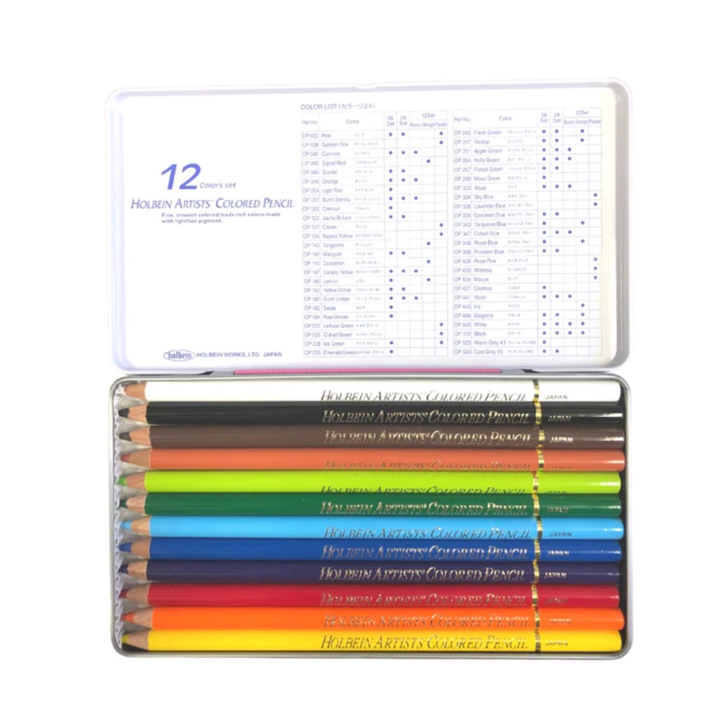 Holbein / Color Pencil  Basic Tone Set - Set of 12