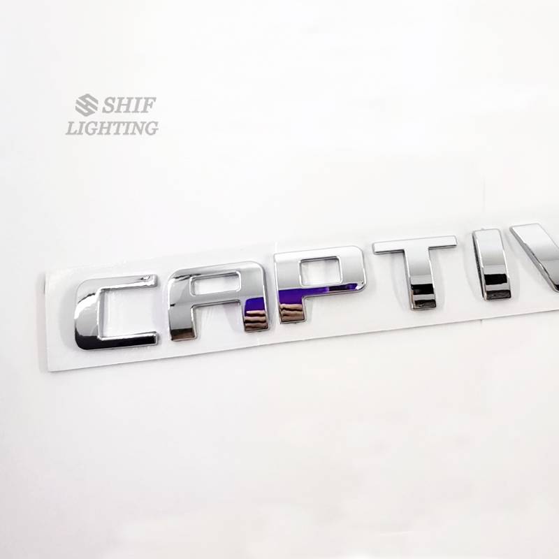 1 x ABS CAPTIVA LS Letter Logo Car Auto Decorative Emblem Badge Sticker Decal Replacement For CHEVROLET CAPTIVA