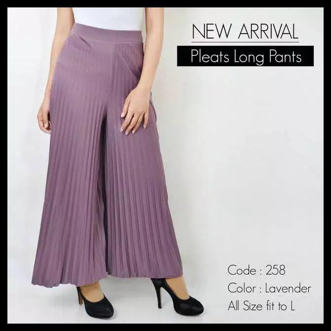  Kulot  Plisket Jumbo  Pleated Celana  Kulot  Plisket Skirt 