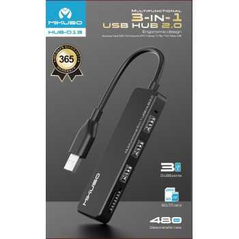 PORT USB MIKUSO 3 IN 1 HUB-013