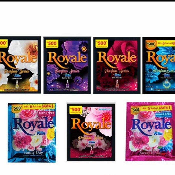 Per Pack ROYALE SoKlin Pelembut Pakaian Konsentrat 500 - Hijab Parfum (Bonus Tergantung Kemasan Pabrik)