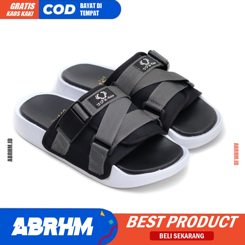 KOJO Sandal Slide Pria Sandal Pria Slop Sendal Selop Pria Ori Distro Sendal Slop Cowok / Cowo Keren