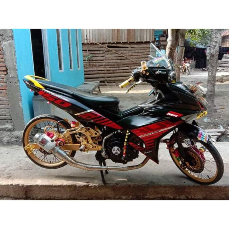 striping MX king 150 merah 2015