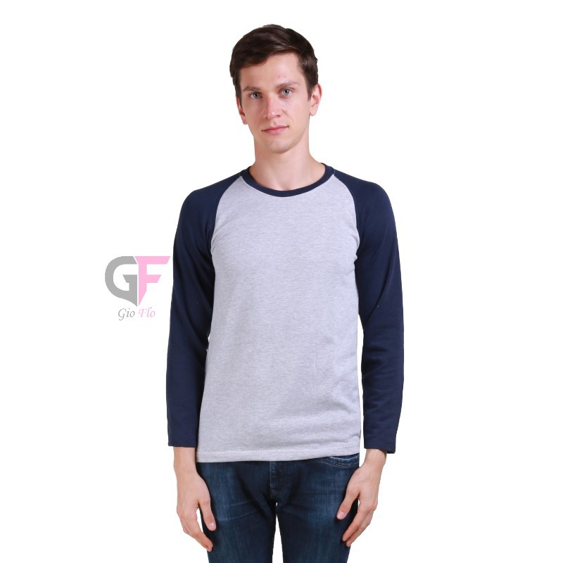 GIOFLO Kaos Lengan Panjang Trendy Abu Muda / PAN 862