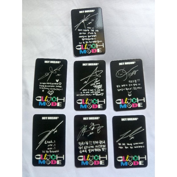 photocard nct dream unofficial glitch mode pc nct dream unofficial murah pc nct dream glitch mode un