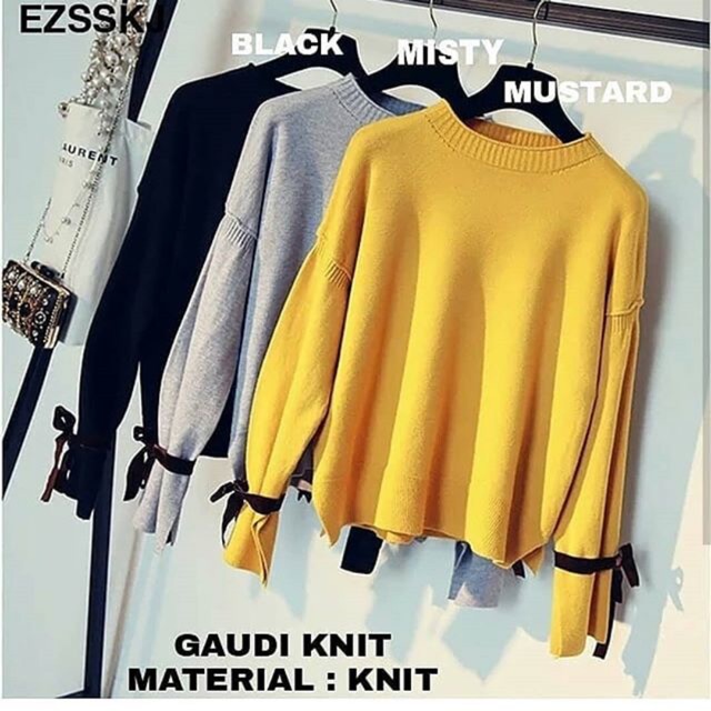 Gaudi knit baju  rajut  wanita Shopee  Indonesia