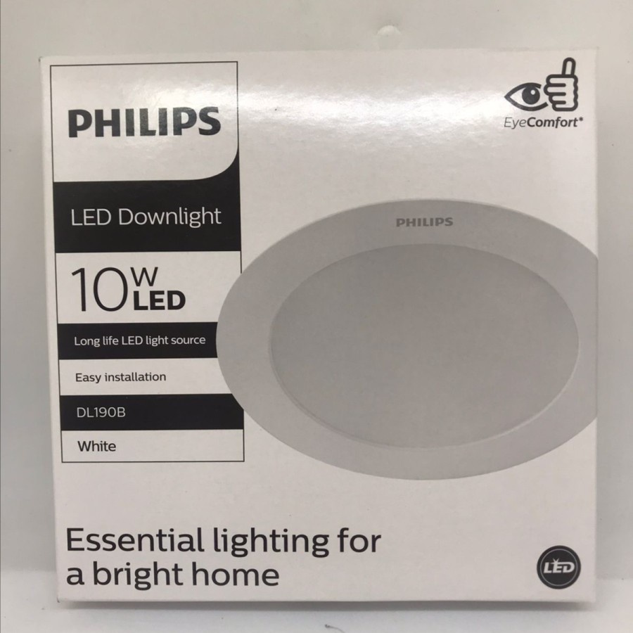 Promo Philips LED Downlight DL190B  Eridani 10w 10 Watt 5&quot; (Putih)