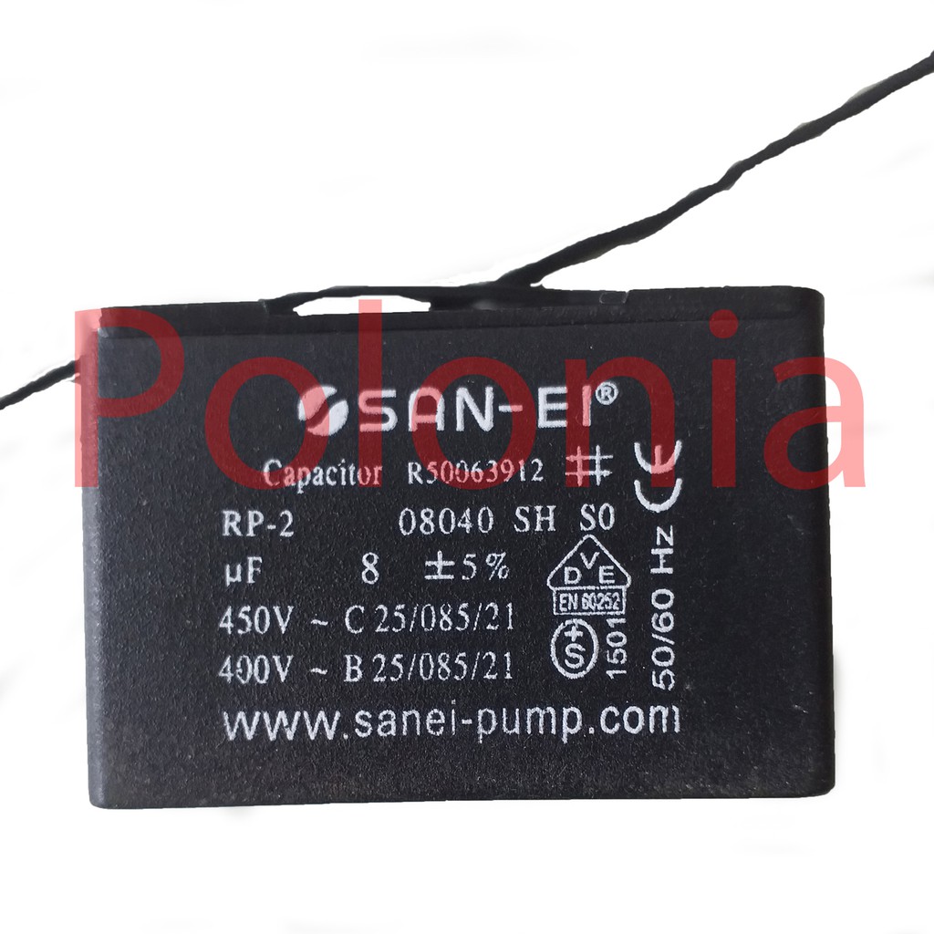 Kapasitor Pompa Air 8 uF