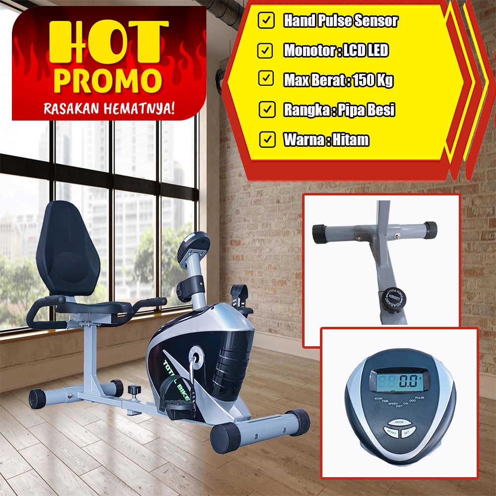 NEW ARRIVAL  Recumbent Bike TL 8580 Sepeda Statis Terapi Total Fitness, sepeda olahraga fitnes tl-85