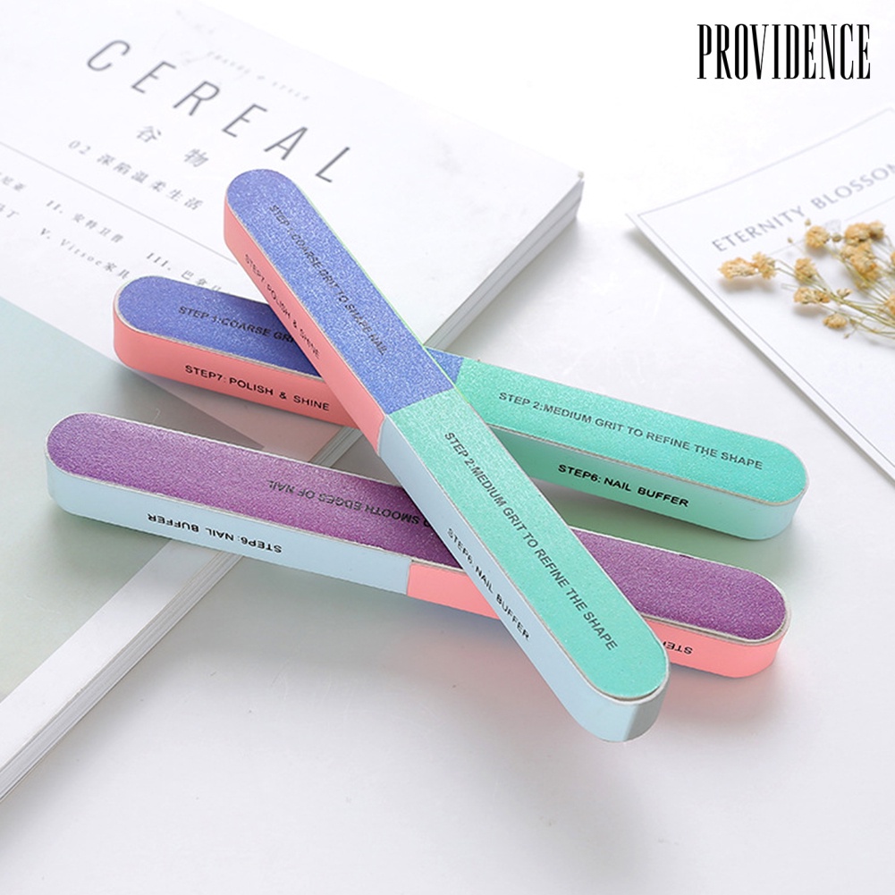 Providence 6Pcs Professional Double Sided Nail File Fingernail Buffer Dead Skin Remover