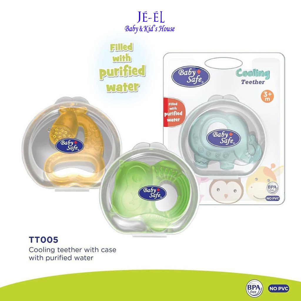 Baby Safe Cooling Teether With Container TT005 - Teether Gigitan Bayi Baby Safe Container TT005