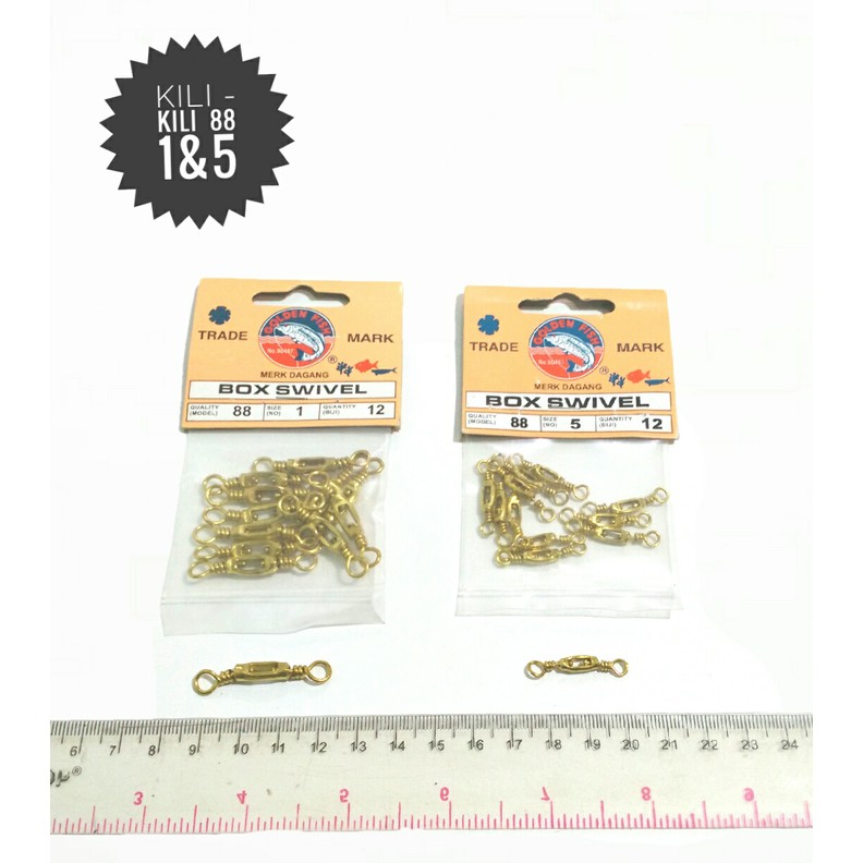 KILI - KILI PANCING BOX SWIVEL GOLDEN FISH 88 NO.1