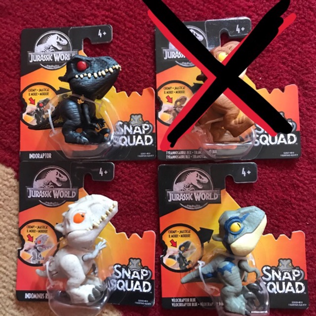 GROSIR SNAP SQUAD MURAH MAINAN ACTION FIGURE JURASIC WORLD MATTEL