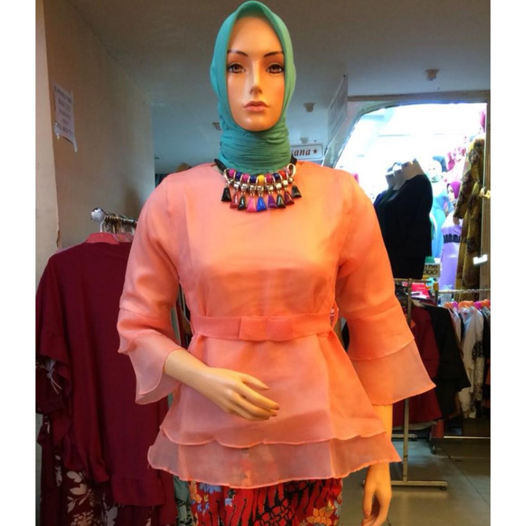 atasan kebaya pita organza kekinian new