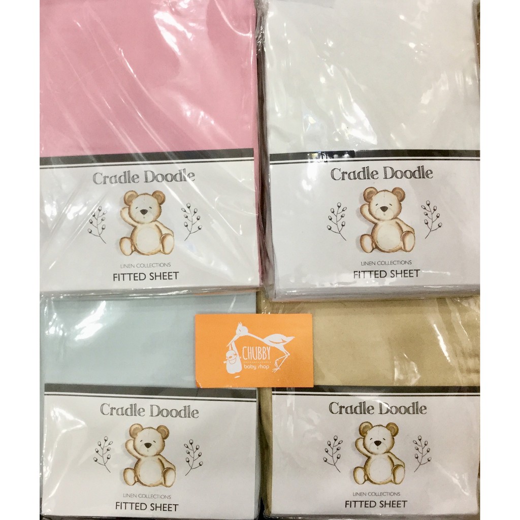 Cradle Doodle - Fitted Sheet 95x65