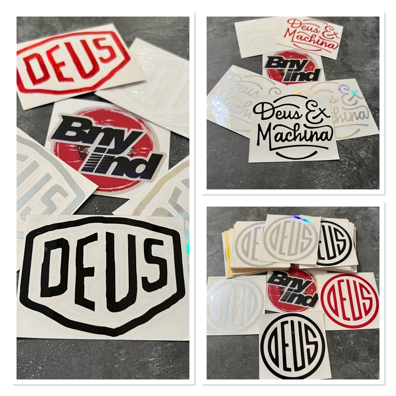 STICKER DEUS EX MACHINA CUTTING