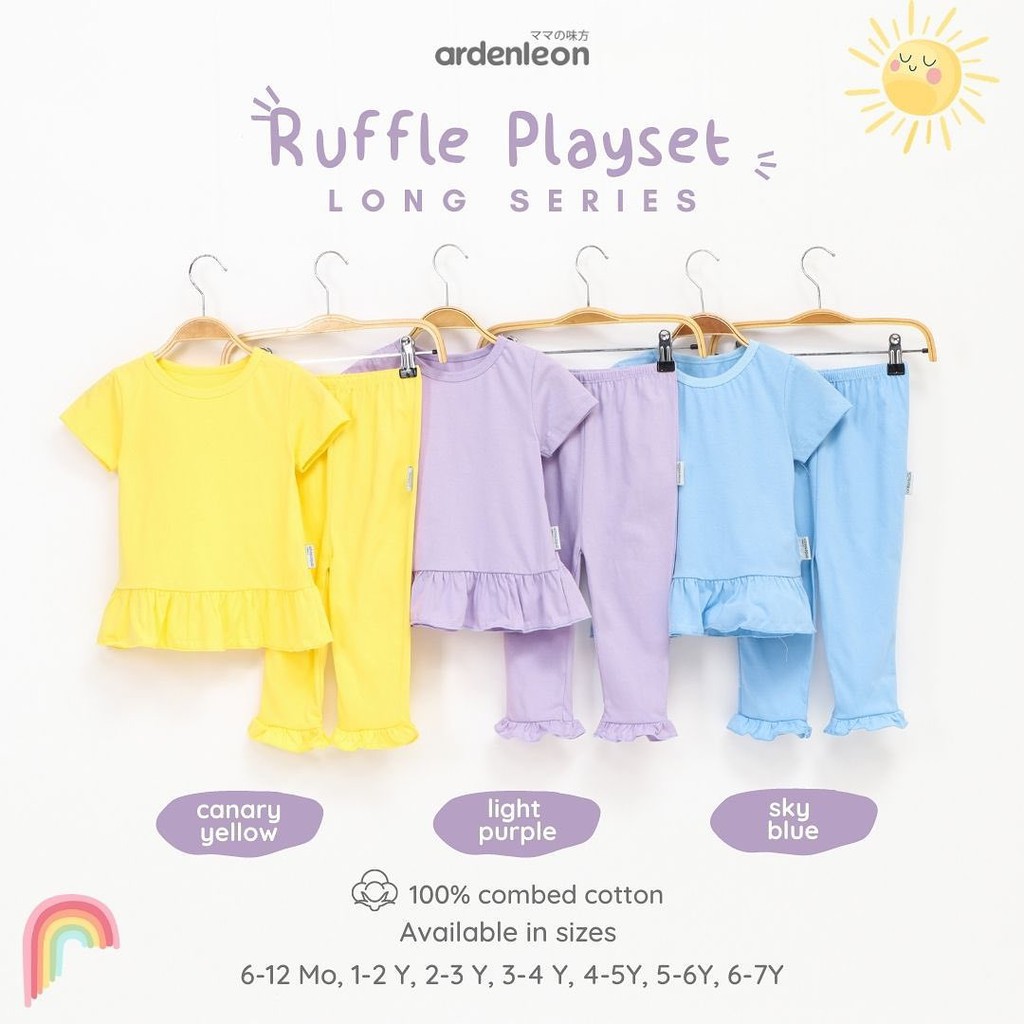 ARDENLEON Ruffle Playset Long Setelan Anak SET.SS.07