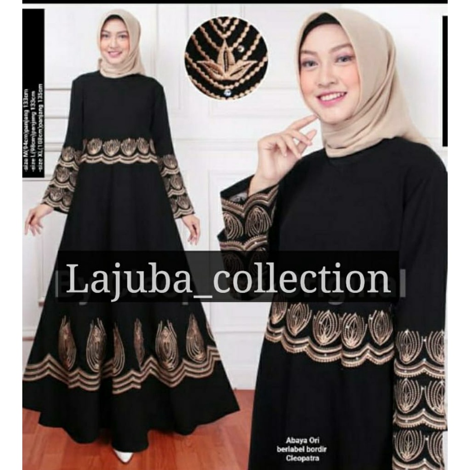 Abaya arab mewah -gamis arab terbaru-abaya turki kekinian-fashion muslimah kekinian-abaya remaja kekinian(AZ25)