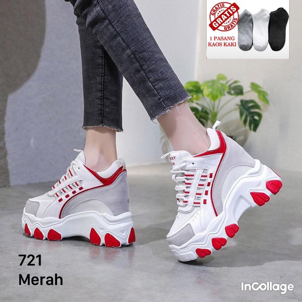 SEPATU WEDGES WANITA IMPOR  FASHION KOREA 721