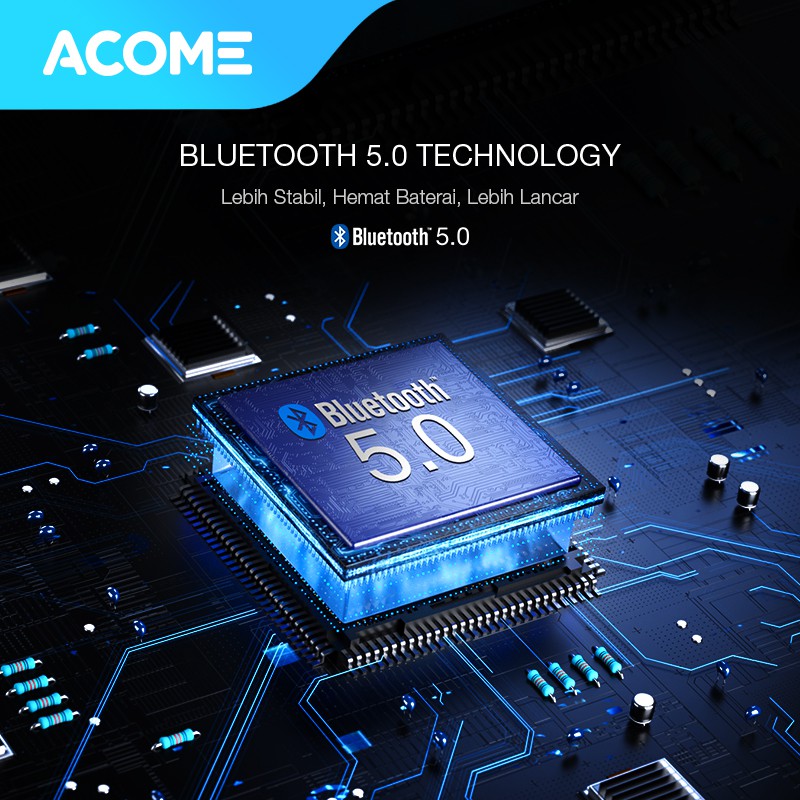 Acome Speaker Bluetooth 5.0 Portable Ultra Bass TWS Garansi Resmi 1 Tahun A1 SENSE-2