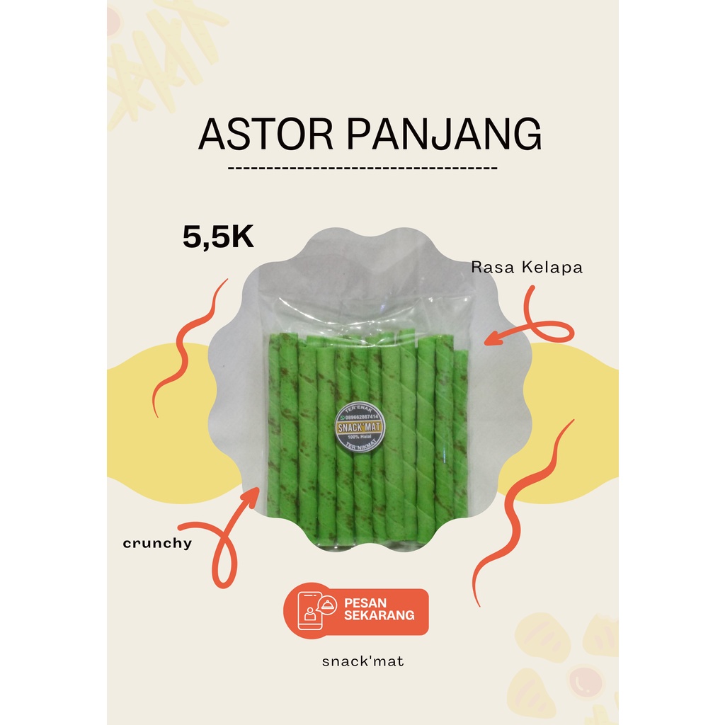 

Snack'Mat - Astor Panjang Kelapa