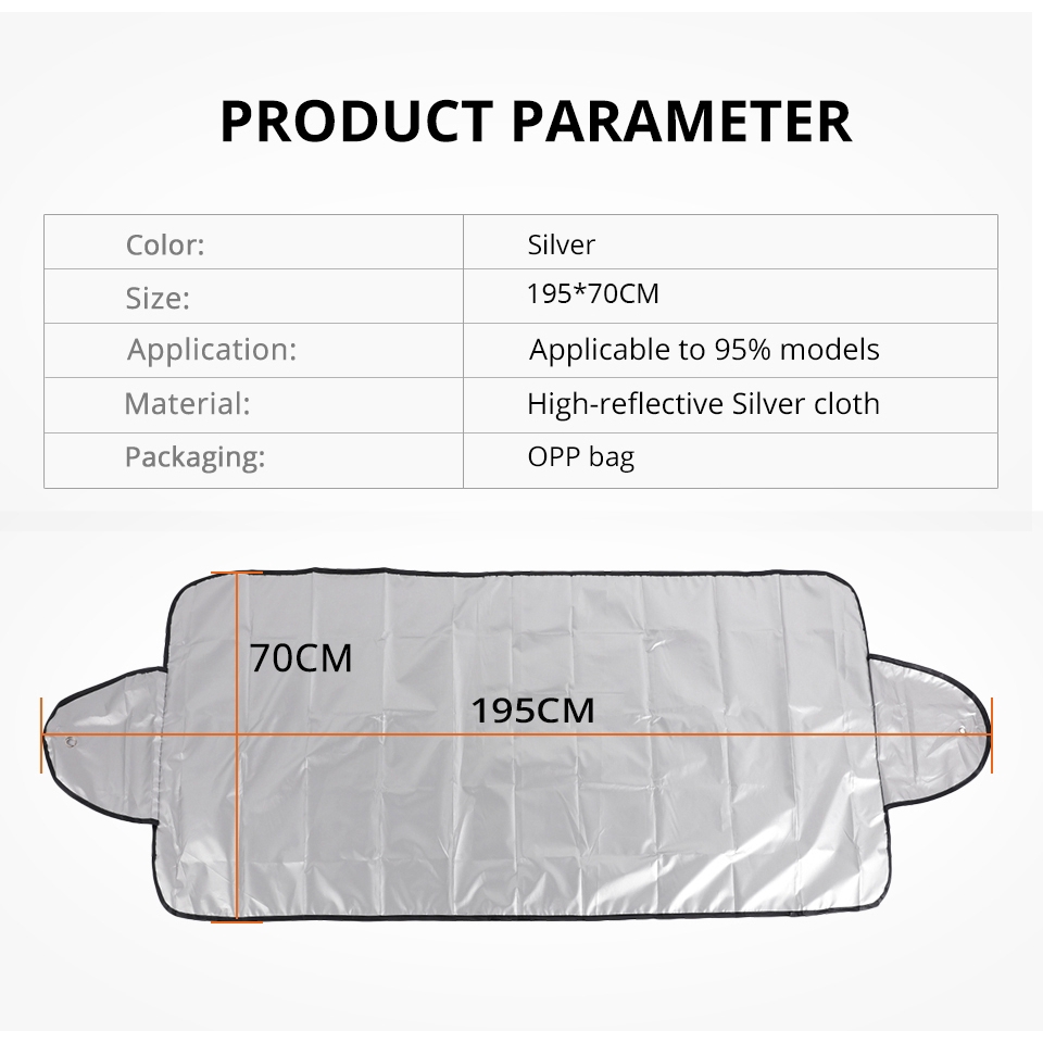 Cover Pelindung Kaca Depan Mobil Universal