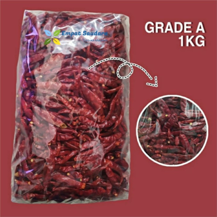

Marhies - (Cabe Teja Grade A) Cabe Rawit Kering Tanpa Tangkai Kemasan 1 Kg