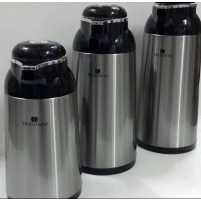 Delvonta vacuum jug / termos air panas stainless 1liter 1,3liter 1,6liter 1,9 liter