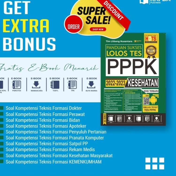 Harga Murah.. BUKU PPPK 2022 KESEHATAN TERBARU | BUKU PANDUAN SUKSES LOLOS TES PPPK KESEHATAN 2022/2