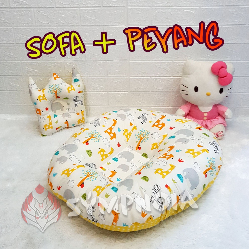 [COD] [NEW ARRIVAL} Sofa Bayi Multifungsi + Bantal Peyang / Kasur Bayi Empuk