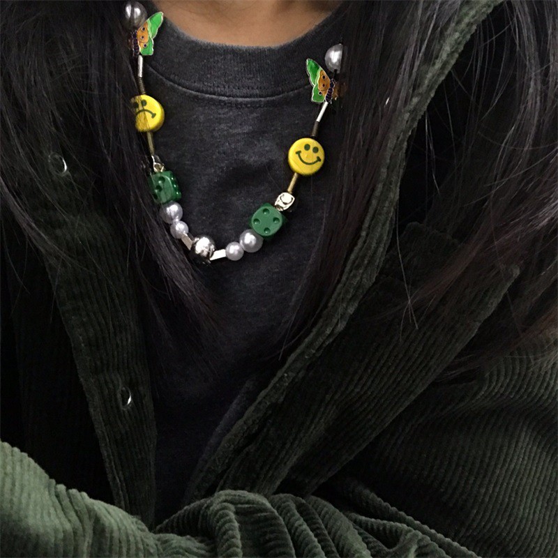 Asap Rocky Wu Yifan Walau Custom Hip-Hop Kalung Orang Tua P Gulung Kupu Cr Nio Wajah Sorridete