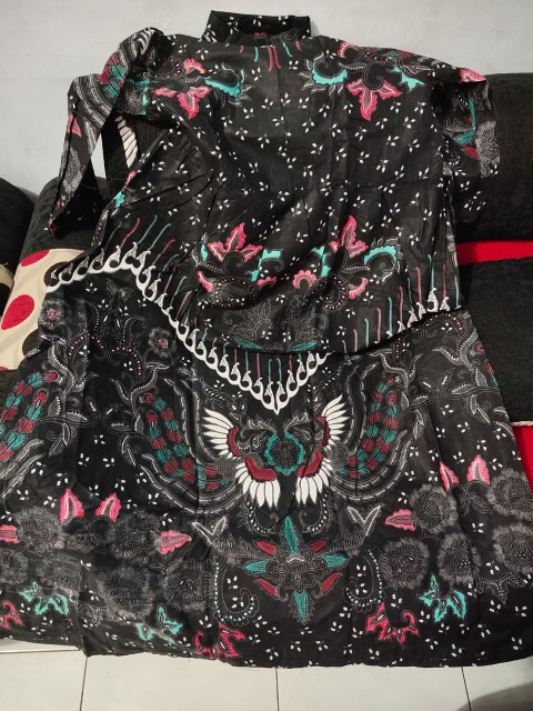 Ms Gamis Batik Sriwedari Maxi Bumil/busui Katun Sogan Allsize Ld 104..