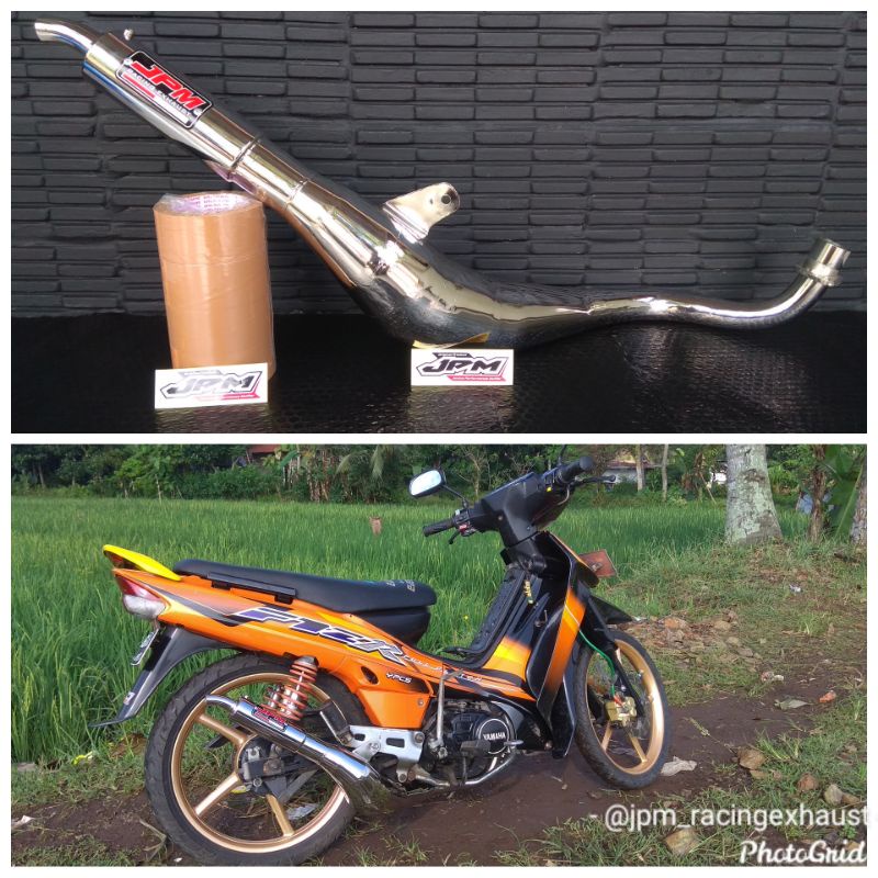 Knalpot fizr bm power kobra full croom