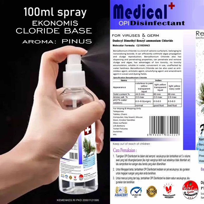 Disinfektan 1Liter &amp; 5 Liter alcohol base dan non alcohol wangi  Baru OPI Produk By Oke Sabuny sudah ada izin edar resmi by Oke sabun suplayer