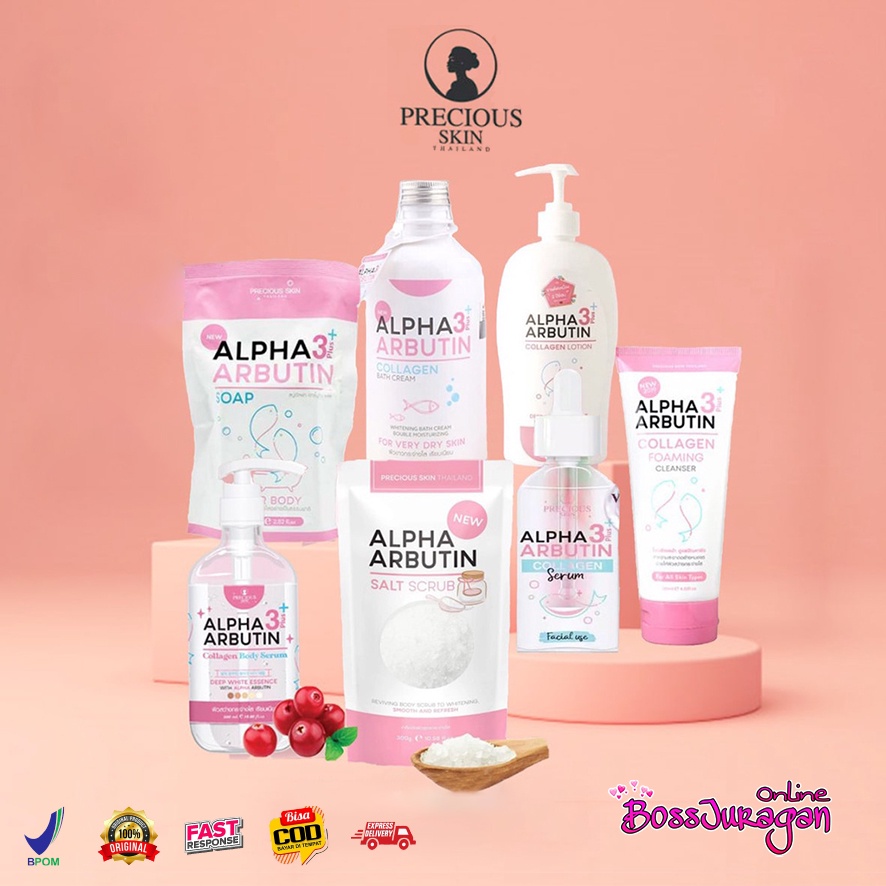 (BOSS) ALPHA ARBUTIN 3 PLUS COLLAGEN WHITENING SERIES BEST SELLER