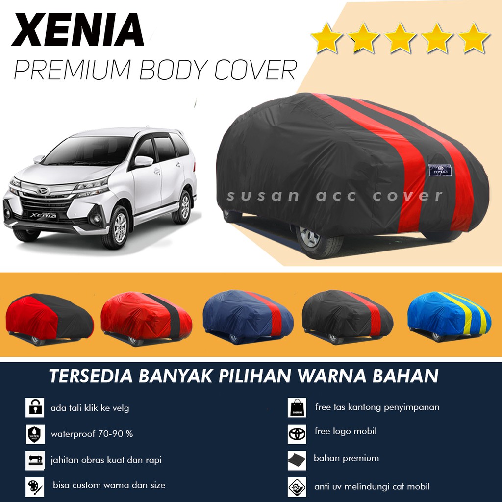 Cover Avanza Sarung Mobil Avanza/avanza veloz/avanza lama/grand avanza/xenia Li/xenia lama/brio