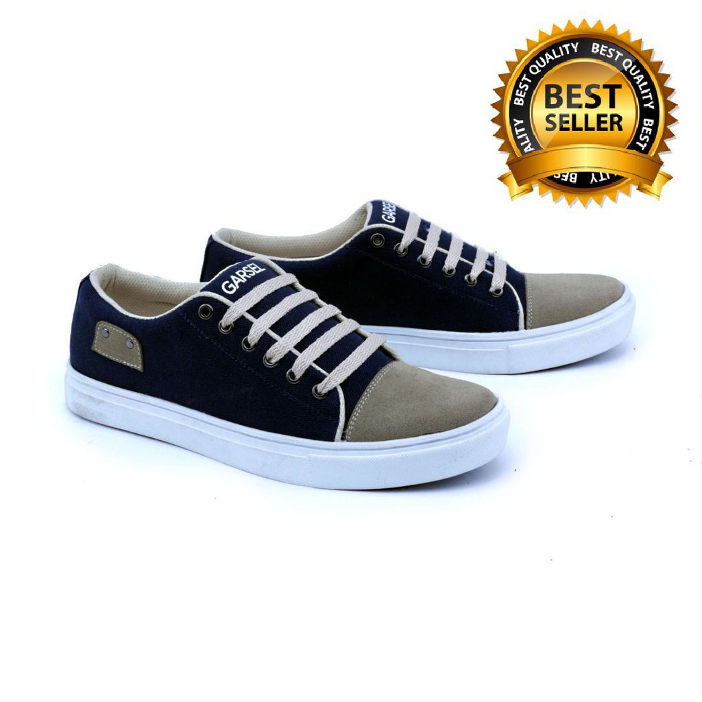 🔥HARGA TERBAIK🔥 Sepatu Sneaker / Kasual / Kets Pria biru Garsel GL 1029 original murah
