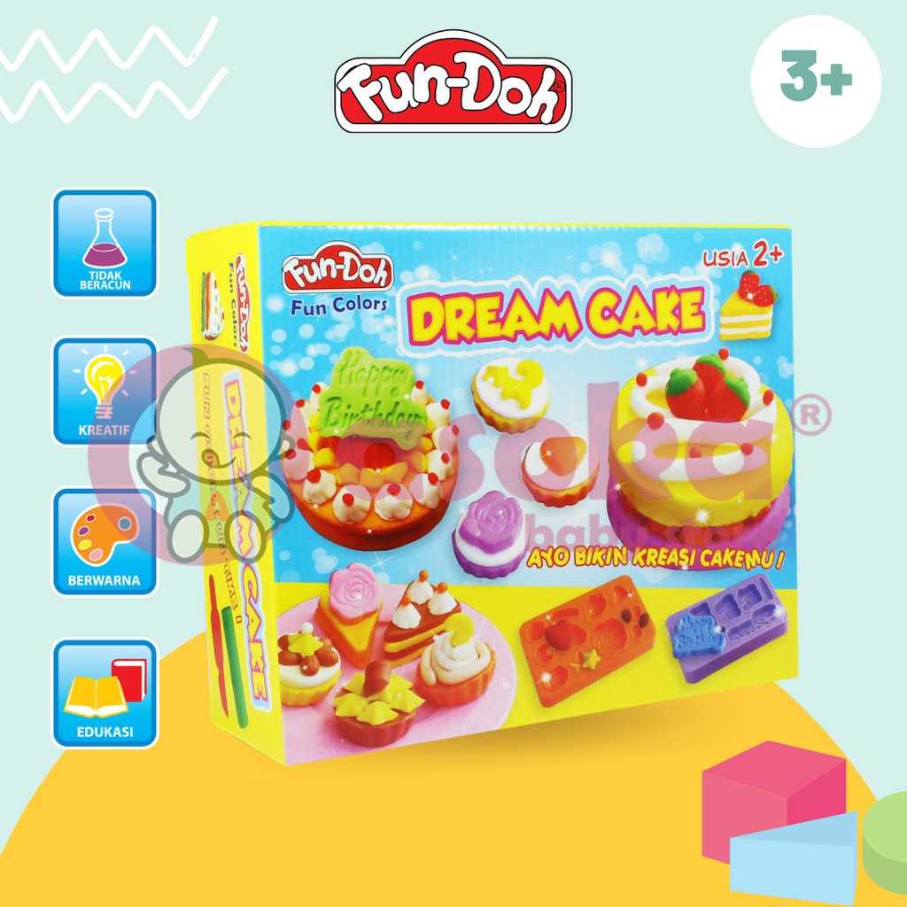 Fundoh Dream Cake Mainan Lilin Mainan Anak ASOKA