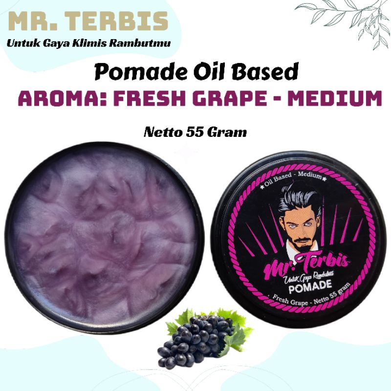 POMADE OIL BASED GROSIR MIN ORDER 20 PCS FREE SISIR 5 PCS POMADE MR TREBIS