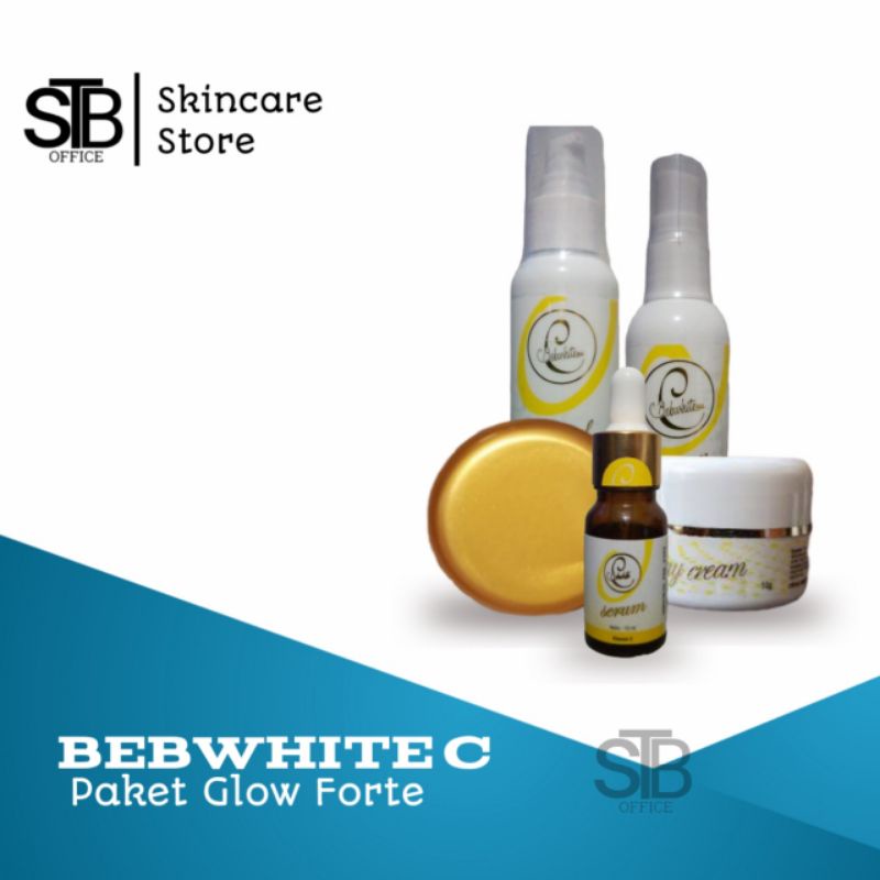 Bebwhite C Paket Skincare Kecantikan Wanita Glow Bpom Glow Forte Acne Series Perawatan Wajah Wanita Penghilang Jerawat dan Bekas Jerawat Flek hitam Pori Pori Kulit Berminyak Anti Aging Kusam Komedo Beruntusan Skincare Wanita Aman BUMIL BUNSUI ORIGINAL