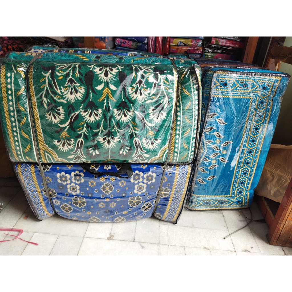 Sajadah Busa Turki Tebal Empuk ada Resleting Nurtex 70x110cm