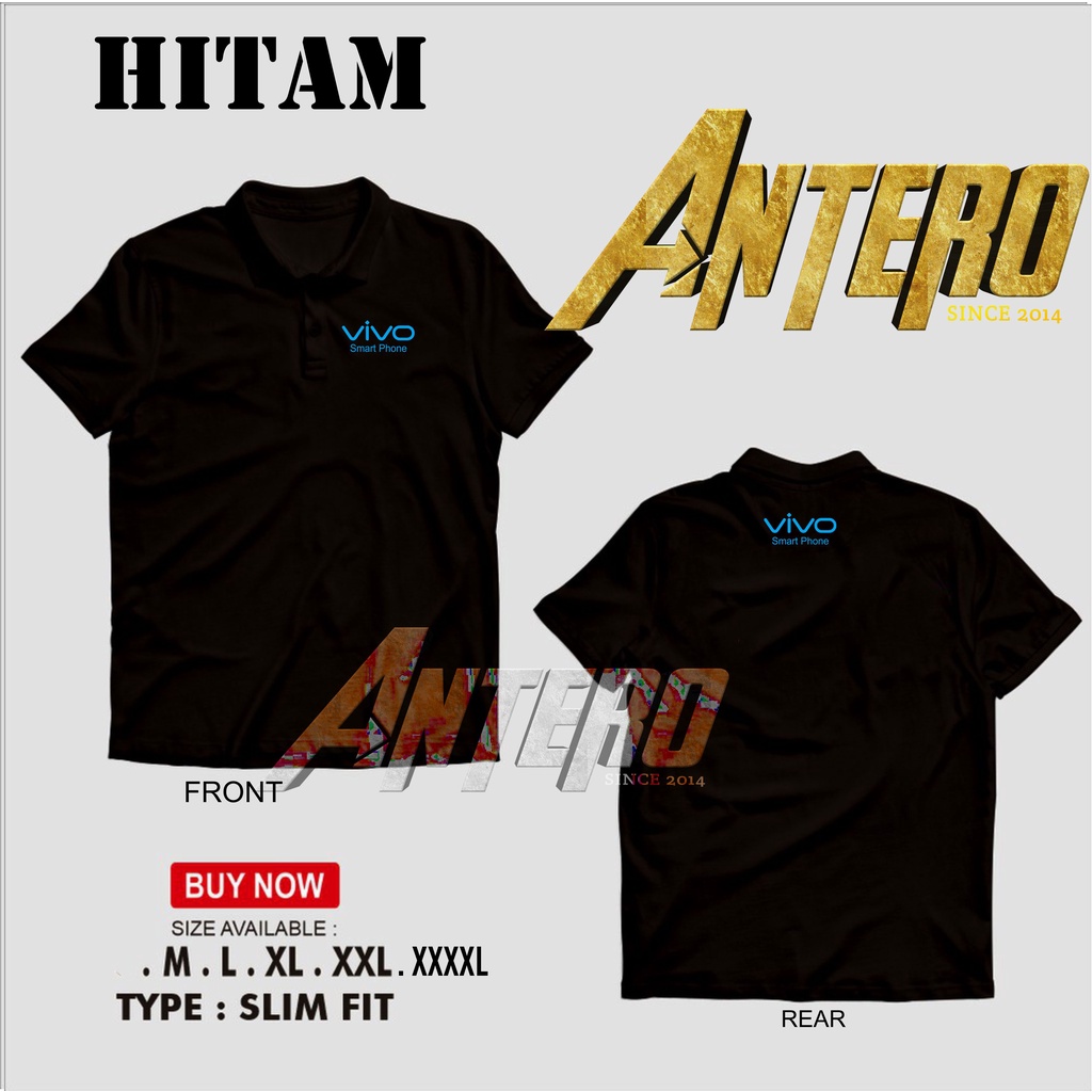 Kaos Kerah polo shirt vivo smartphone handphone