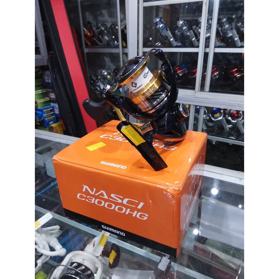Reel Shimano Nasci C3000HG New Max Drag 9Kg - Shimano Nasci C 3000HG