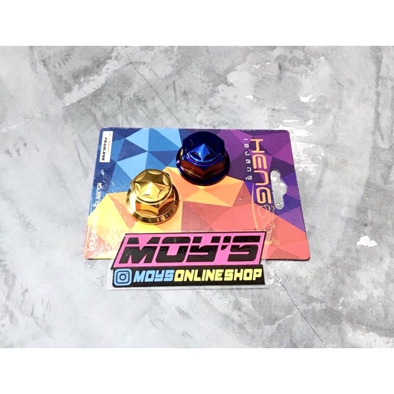 PROBOLT MUR KOMSTIR MUR SEGITIGA SATRIA FU /RIDER  BLUE DAN GOLD ORIGINAL HENG THAILAND