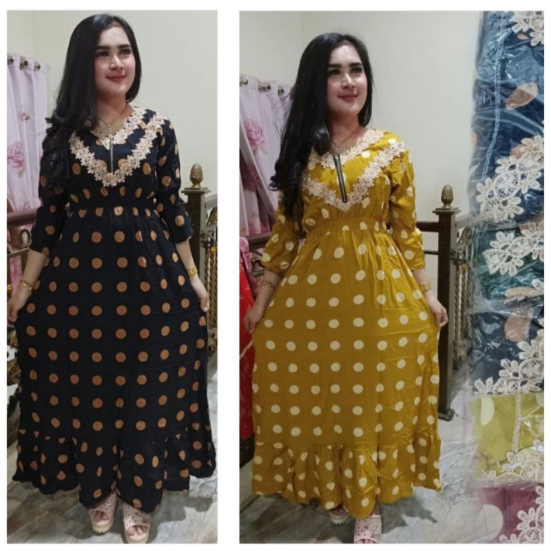 daster arabian lengan panjang rayon grade A busui